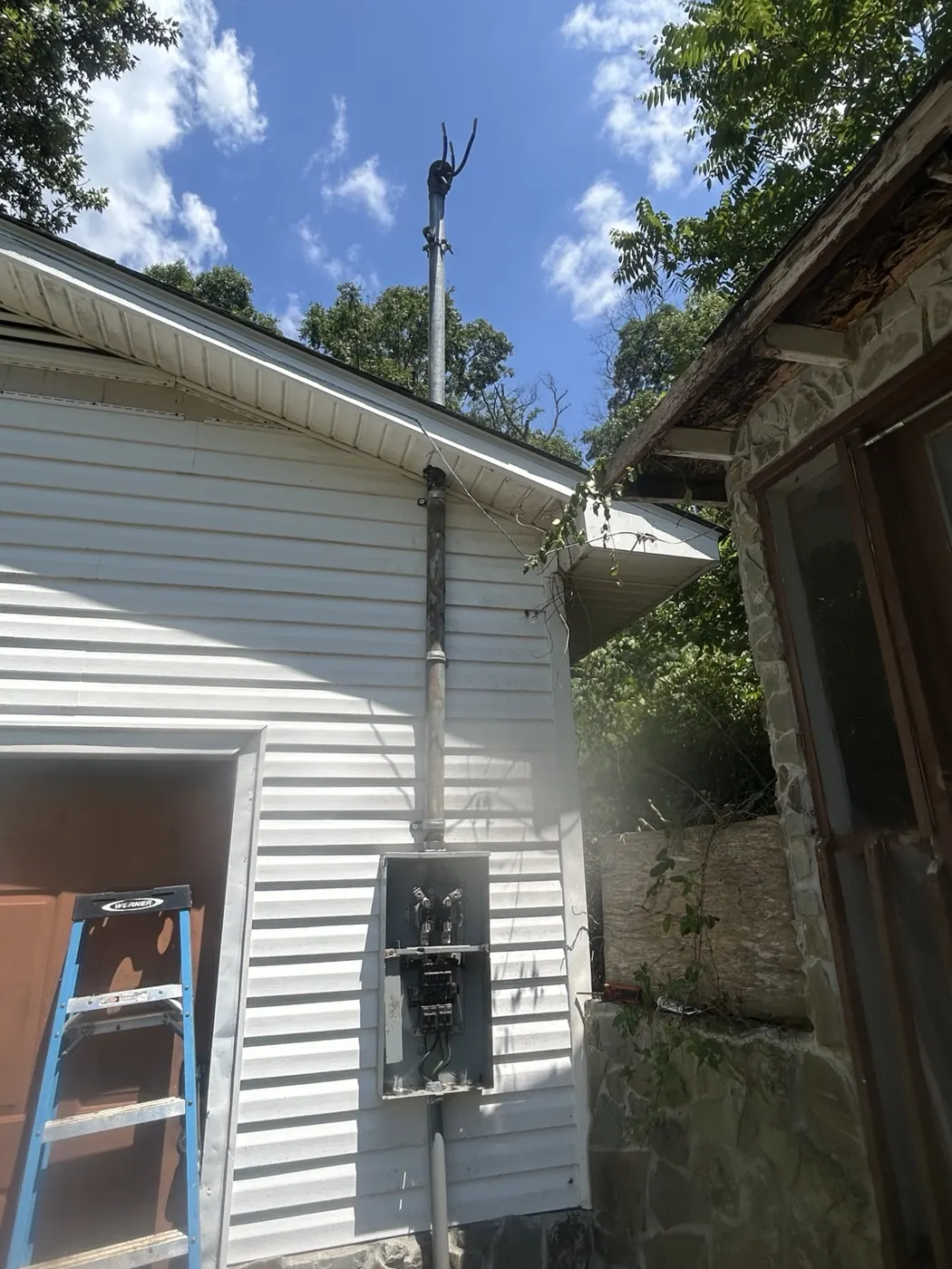 Exterior electrical service work