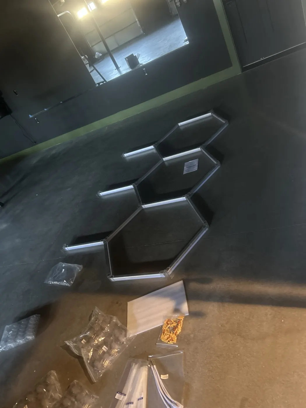 Hexagon lighting assembly