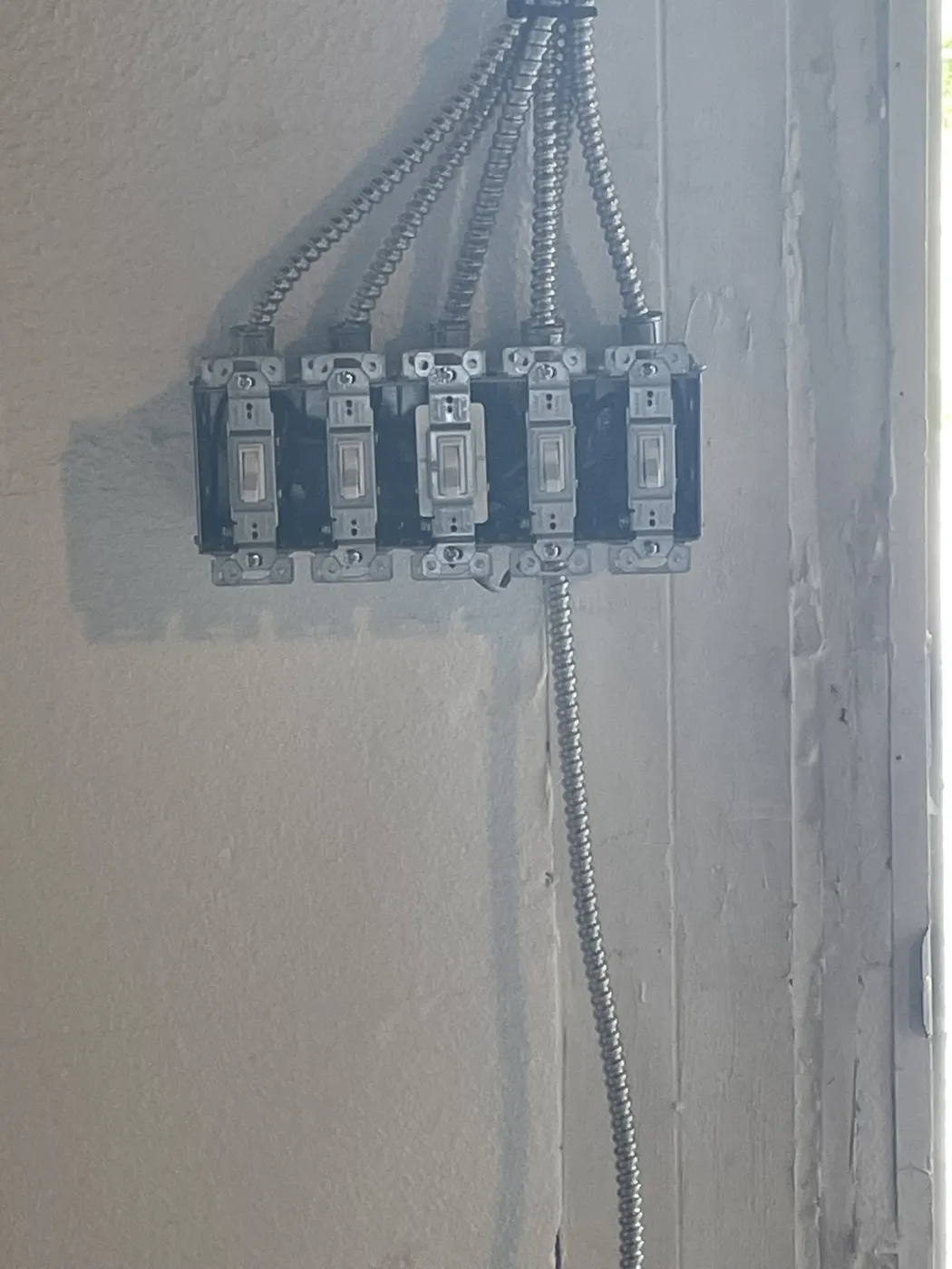 Conduit and lighting installation